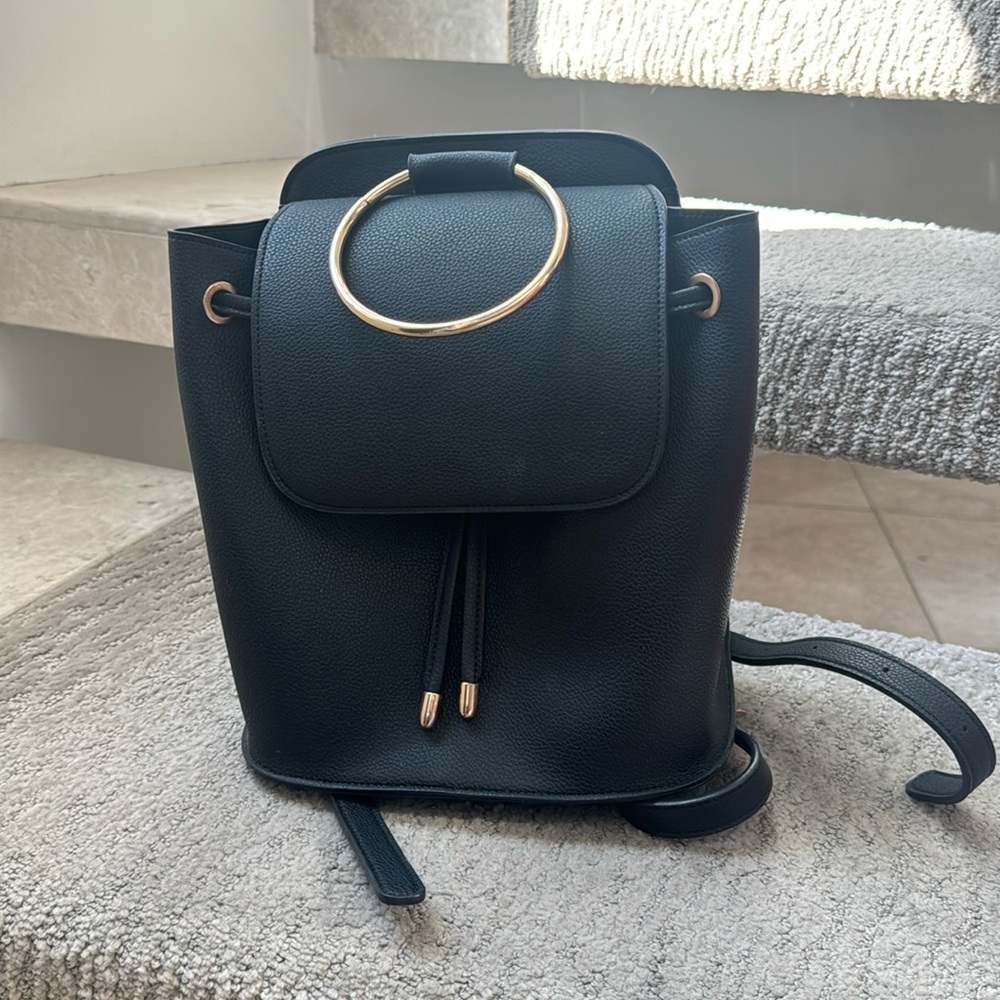 Black small backpack
